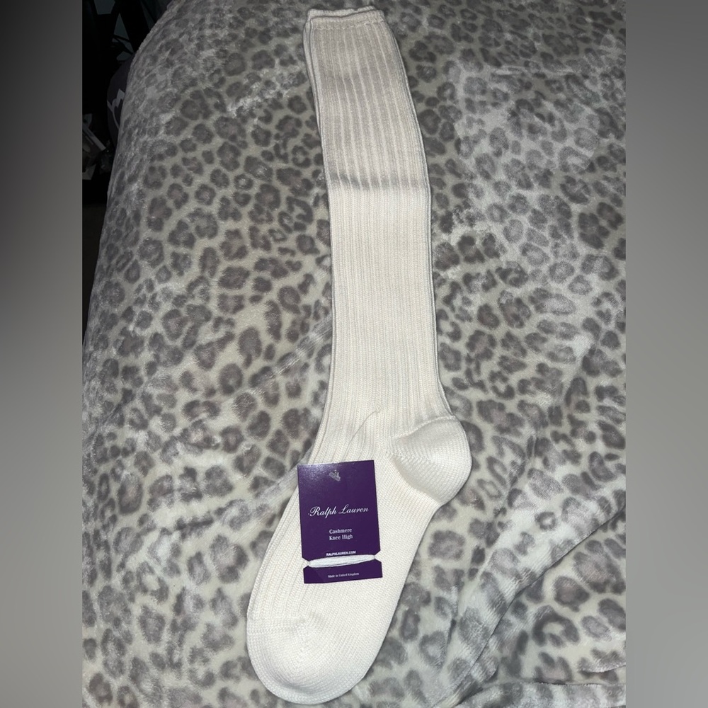 Purple Label Knee-high Cashmere Socks